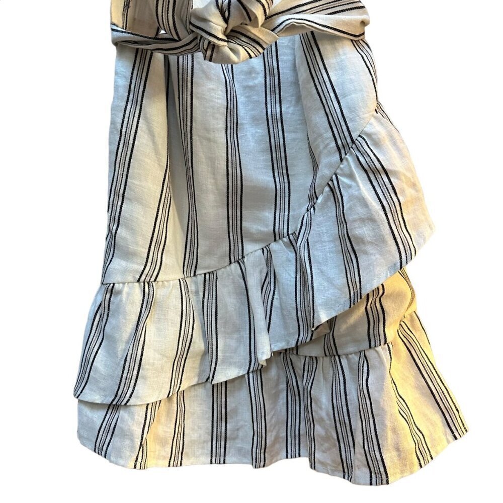 Annabelle The‎ Collection 100% Linen Dress Striped Layered Women's Size XS - Picture 5 of 10